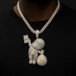 Iced Richie Rich Money Bag Pendant - Different Drips