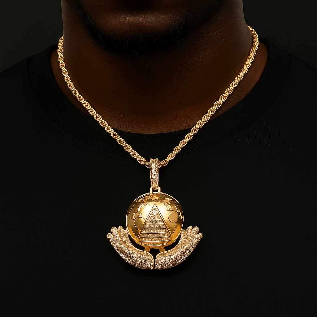 The World Is Yours Pendant - Different Drips