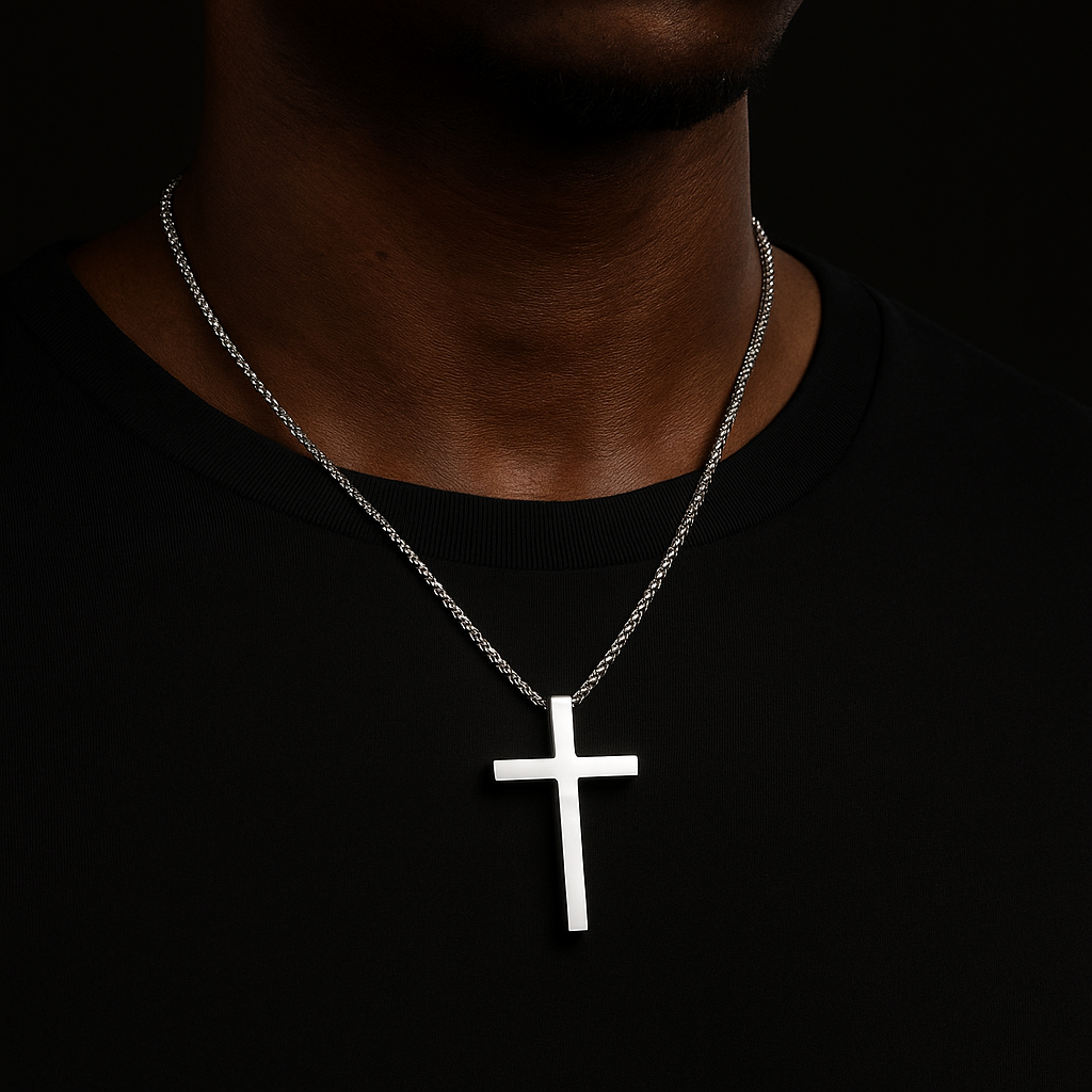 S925 Micro Simple Cross Pendant - Different Drips