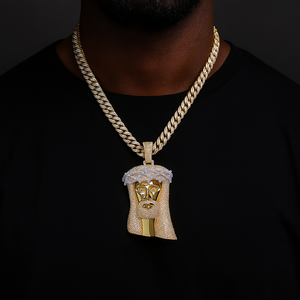 Crown Of Thorns Jesus Head Pendant - Different Drips