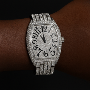 Large Dial Tonneau-Shaped Curved Watch - Different Drips