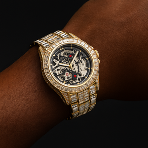 Baguette Mechanical Skeleton Watch - Different Drips