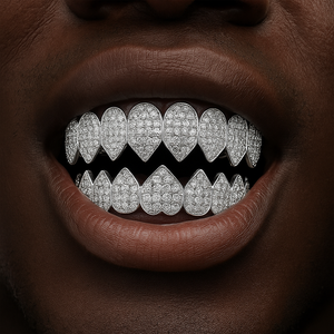 Heart Shaped Fang Grillz - Different Drips
