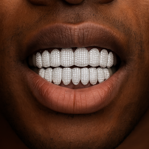 8 Tooth Standard Iced Grillz - Different Drips
