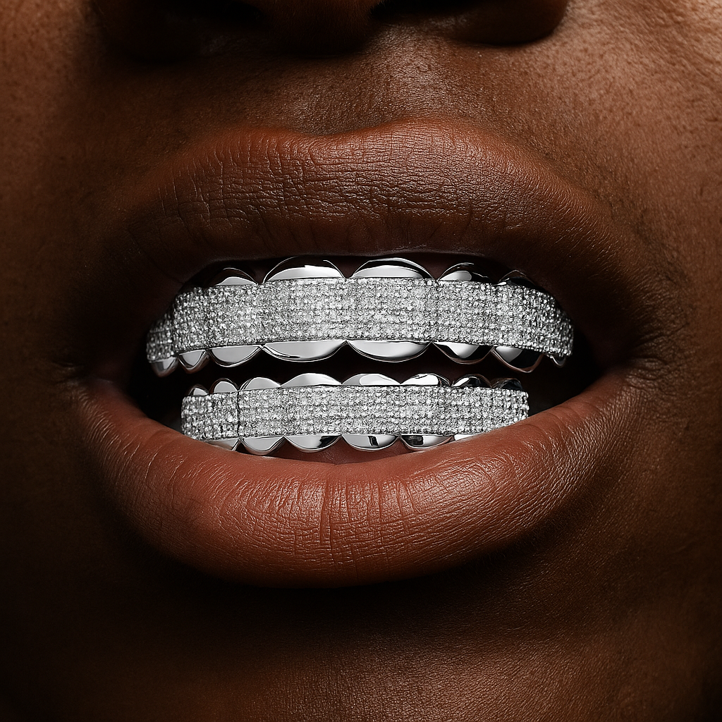 Iced Out Stripe Grillz - Different Drips