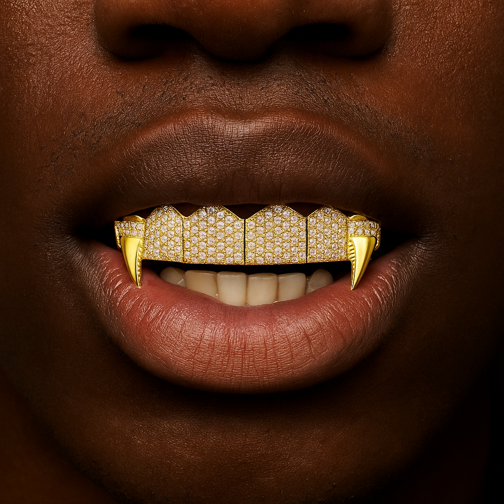 Iced Out Sharp Fang Grillz - Different Drips