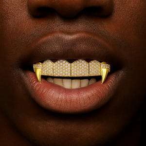 Iced Out Sharp Fang Grillz - Different Drips