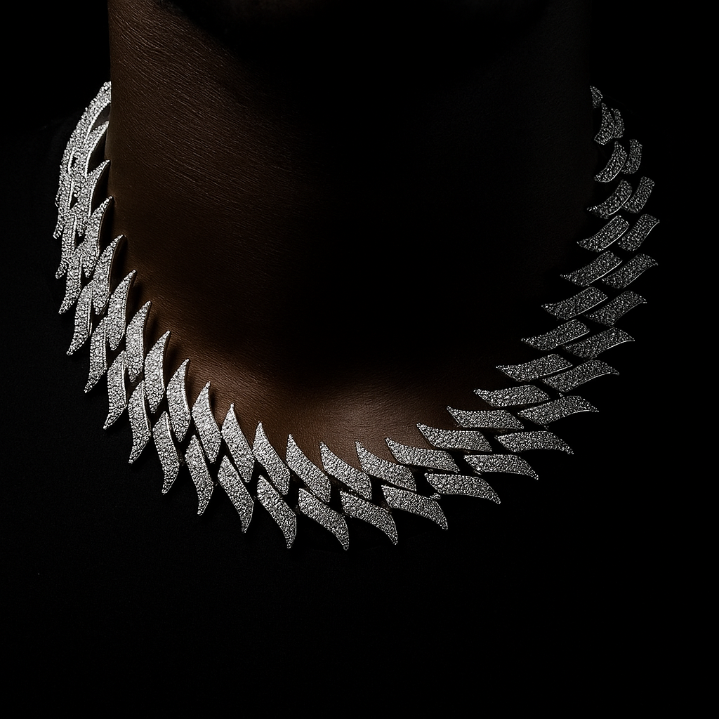 Premium 30mm Iced Out Spiked Cuban Chain - Different Drips