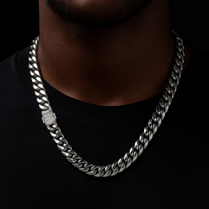 6-14mm Miami Cuban Link Chain Iced Clasp - Different Drips