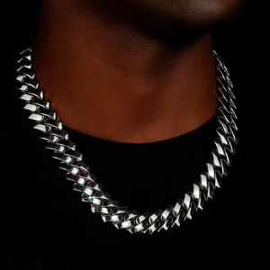 18mm Solid Prong Cuban Link Chain - Different Drips