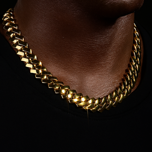 18mm Solid Prong Cuban Link Chain - Different Drips