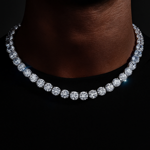 10mm Round Cut Tennis Chain - Different Drips