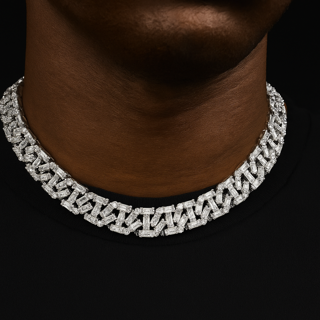 13mm Square Cut Baguette Mariner Chain - Different Drips