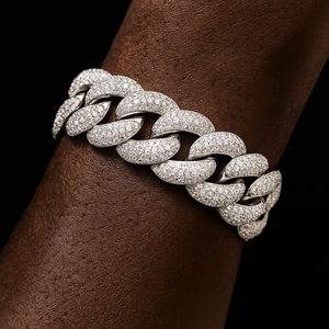 23mm Iced Curb Cuban Bracelet - Different Drips