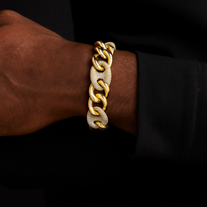 16mm Mariner Cuban Link Bracelet - Different Drips