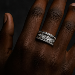 Iced Out Rotating Gear Ring - Different Drips