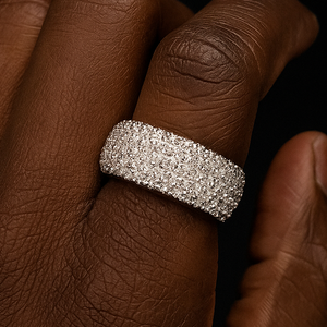 10mm 5 Row Round Cut Ring - Different Drips