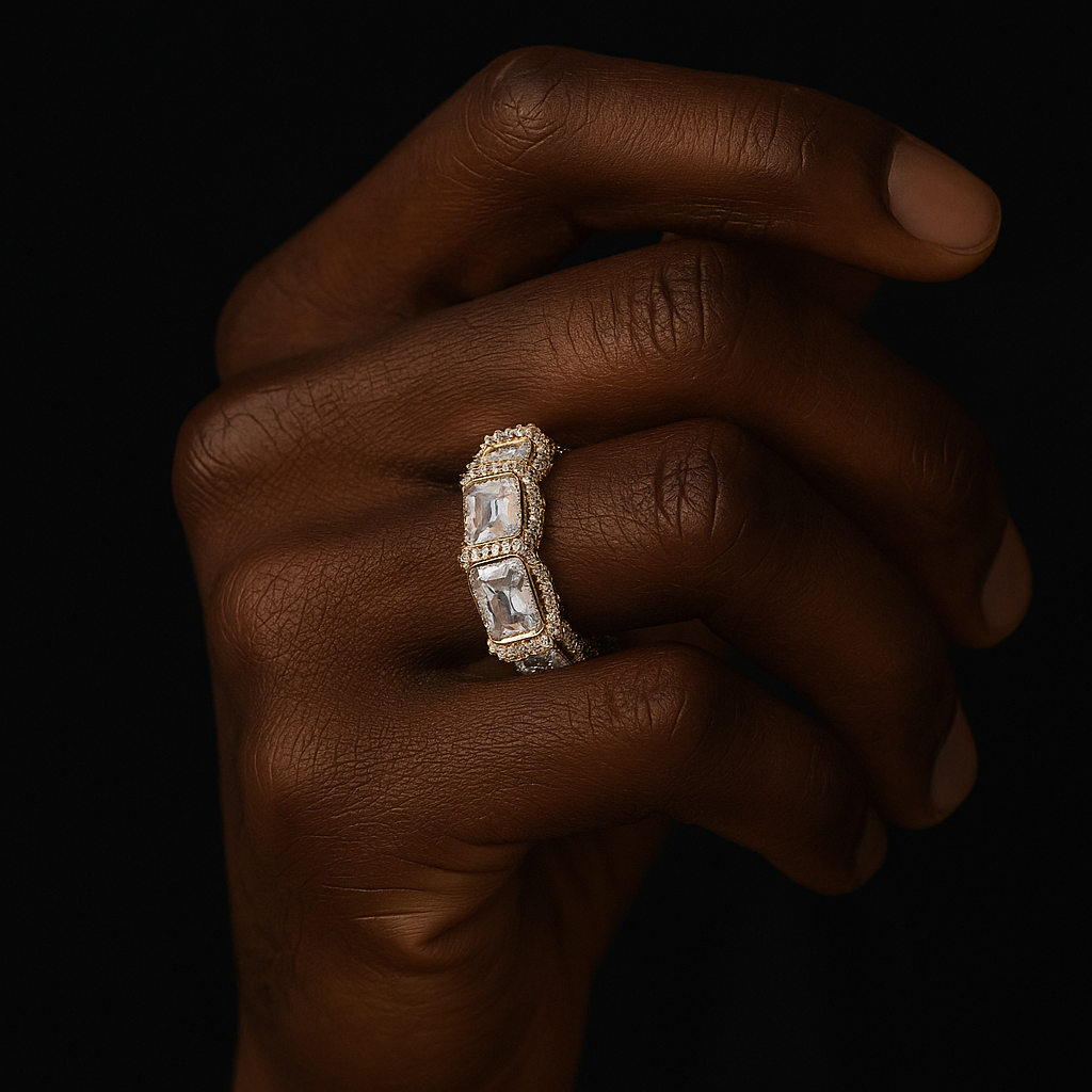 5mm Square Cut Ring - Different Drips