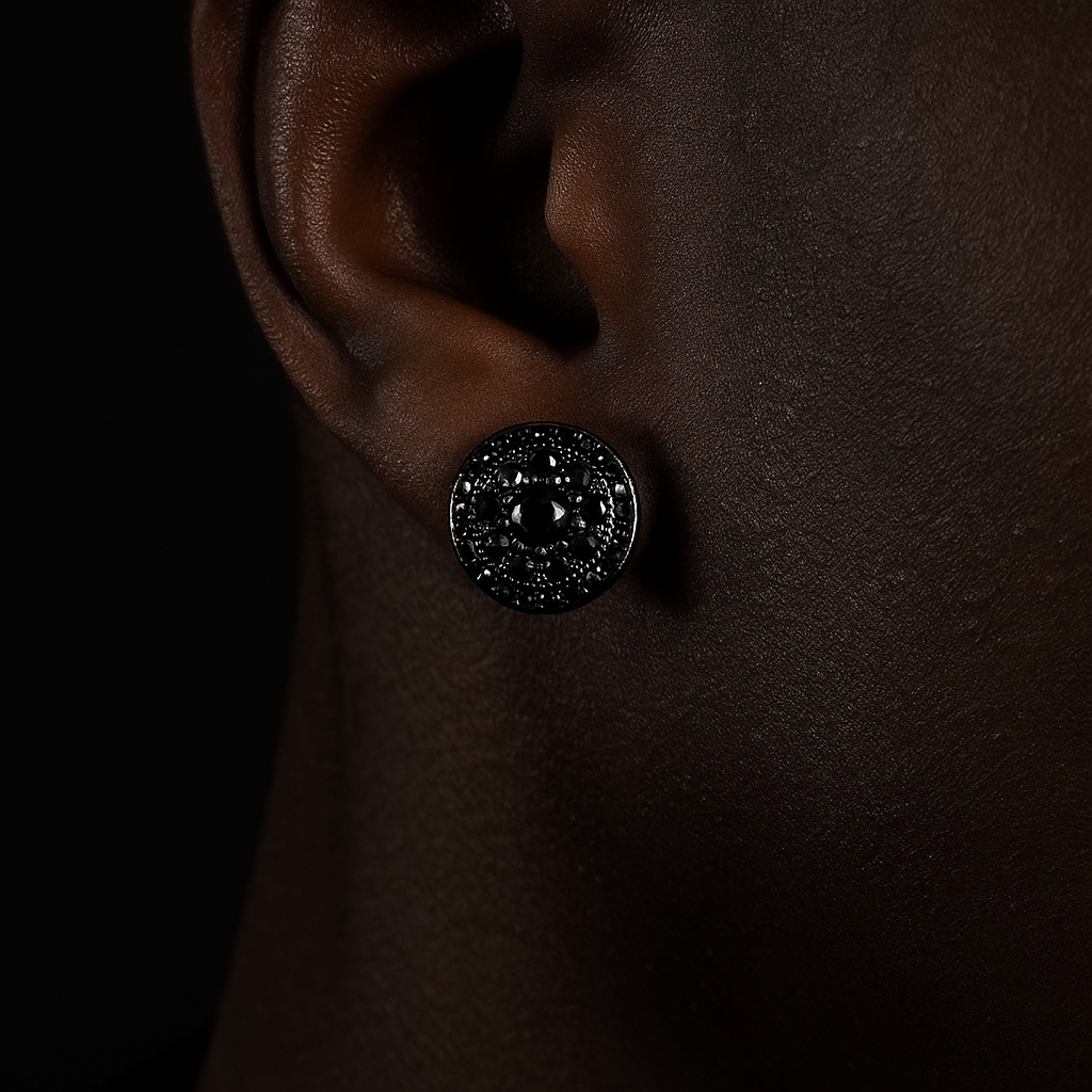 Round Crown Clustered Earrings - Different Drips