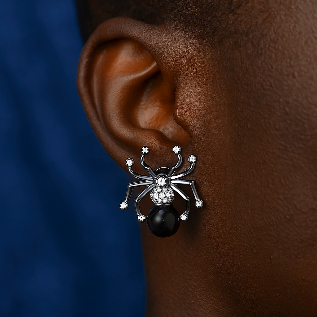 S925 Moissanite Spider Earrings - Different Drips