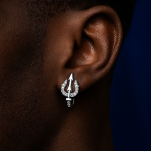 S925 Moissanite Trident Earrings - Different Drips