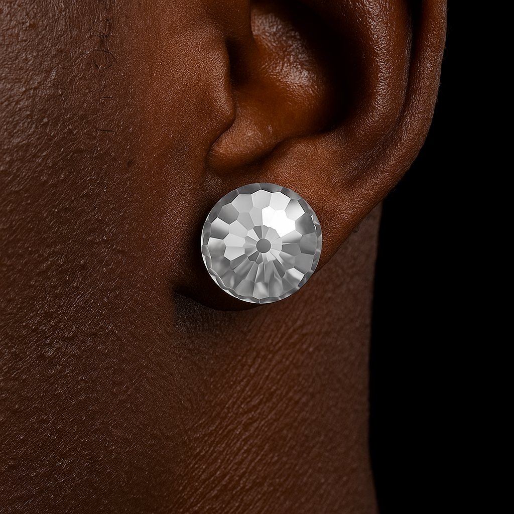 S925 Diamond Cut Ball Stud Earrings - Different Drips