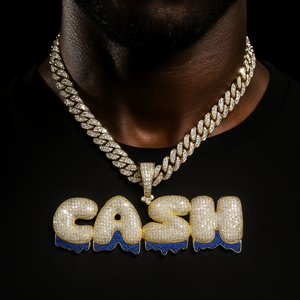 Dripping Bubble Font Custom Letter Pendant - Different Drips