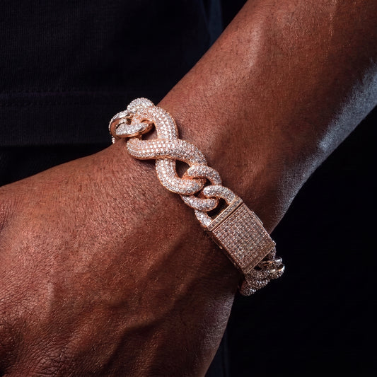 14mm Infinity Cuban Bracelet - Different Drips