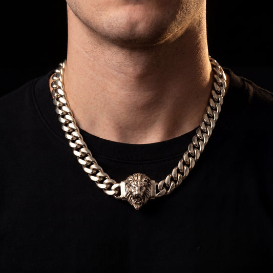 Lion Head Miami Cuban Link Chain - Different Drips