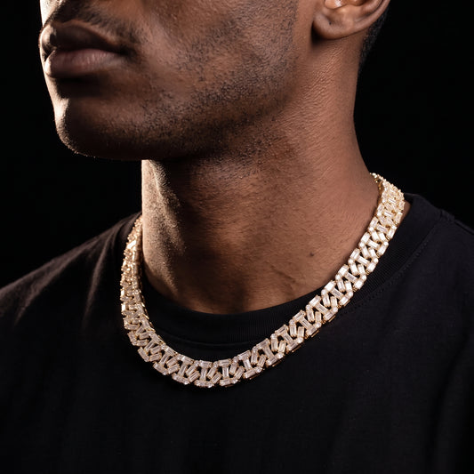 13mm Square Cut Baguette Mariner Chain - Different Drips