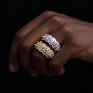 Pear-Cut Crown Eternity Ring - Different Drips