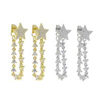 Thumbnail for S925 Women's Star Drop Earrings - Different Drips