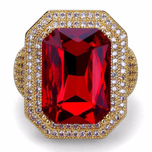 Ruby Centerstone Ring - Different Drips