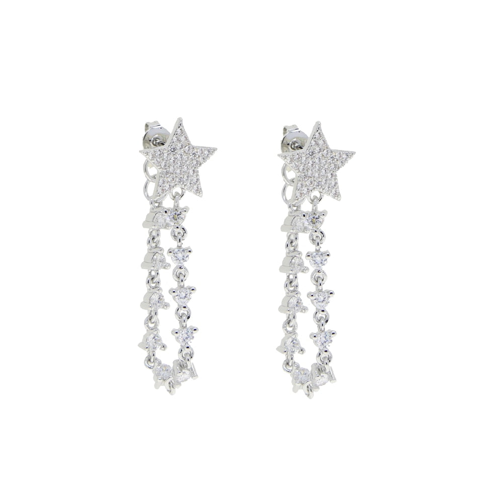 S925 Women's Star Drop Earrings - Different Drips