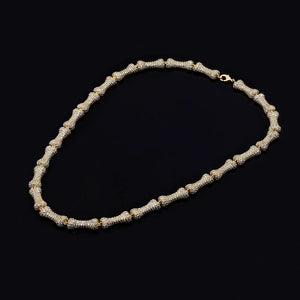 8mm Iced Bone Link Chain - Different Drips