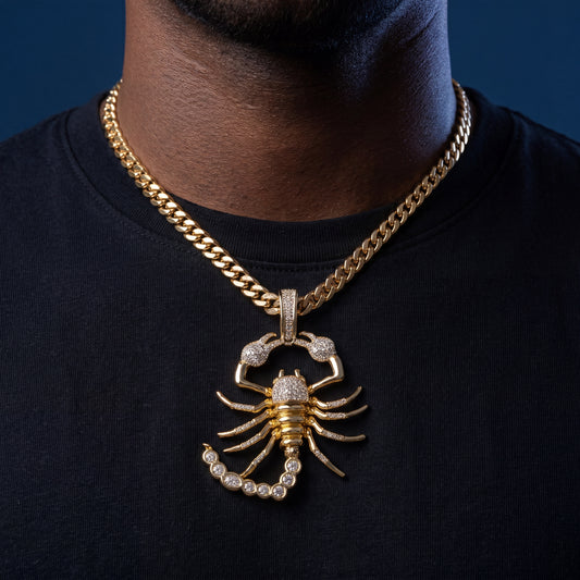 Iced Out Scorpion Pendant