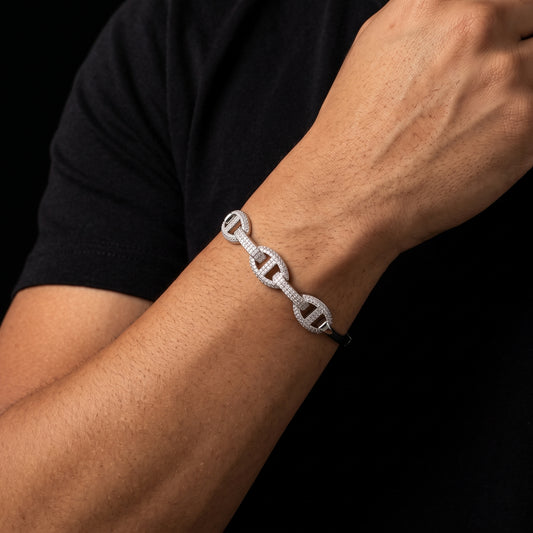 S925 Moissanite Mariner Stationed Bracelet - Different Drips