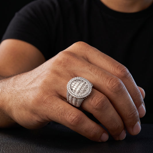 Domed Baguette Pavé Ring - Different Drips