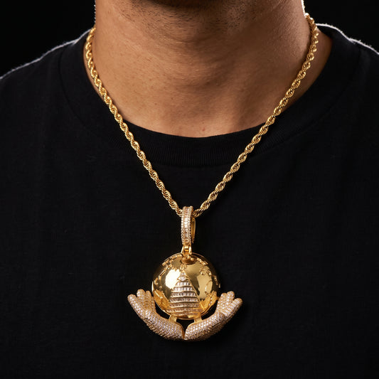 The World Is Yours Pendant - Different Drips