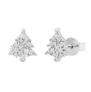 S925 Moissanite Diamond Christmas Tree Stud Earrings - Different Drips