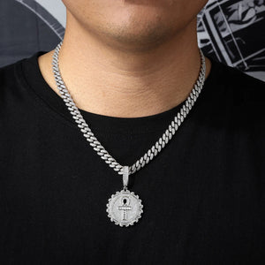 S925 Moissanite Ankh Medallion Pendant - Different Drips