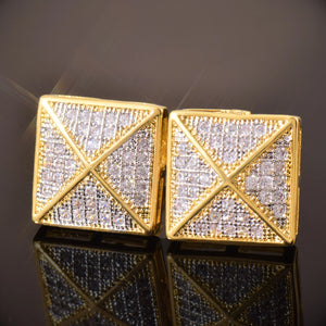 10mm Square Cut Umbrella Earrings - Different Drips