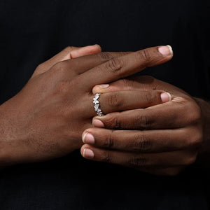 S925 Moissanite Butterfly Link Ring - Different Drips