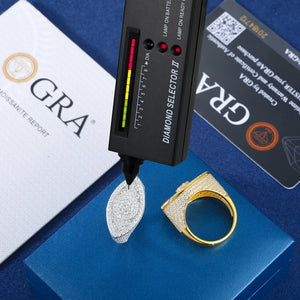 S925 Moissanite Evil Eye Ring - Different Drips