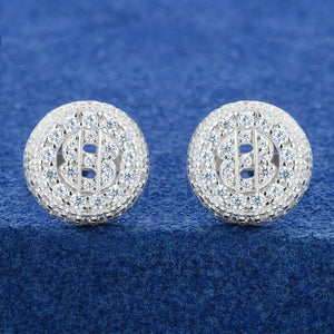 Dollar Sign Medallion Stud Earrings - Different Drips