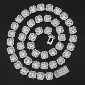 9-12mm Clustered Tennis Chain - Different Drips