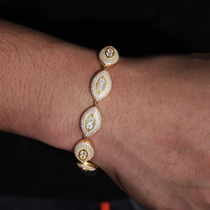 S925 Moissanite Diamond Eye Link Bracelet - Different Drips