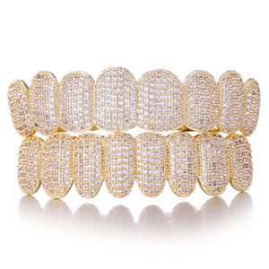 8 Tooth Standard Iced Grillz - Different Drips