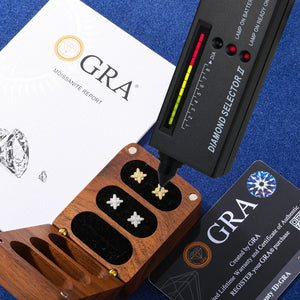 S925 Moissanite XO Cluster Stud Earrings - Different Drips