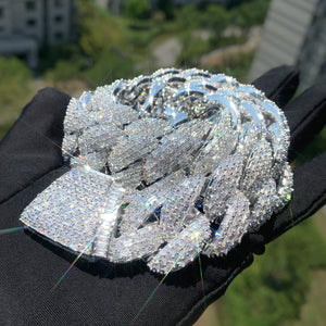 23mm Clustered Baguette Cuban Link Chain - Different Drips